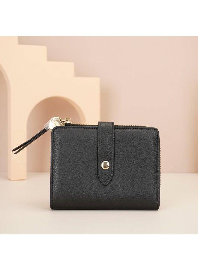 Multi-functional Soft Leather Coin Purse Small Coin Purse Men's And Women's Ultra-thin Leather Driving License Key Case First Layer Cowhide