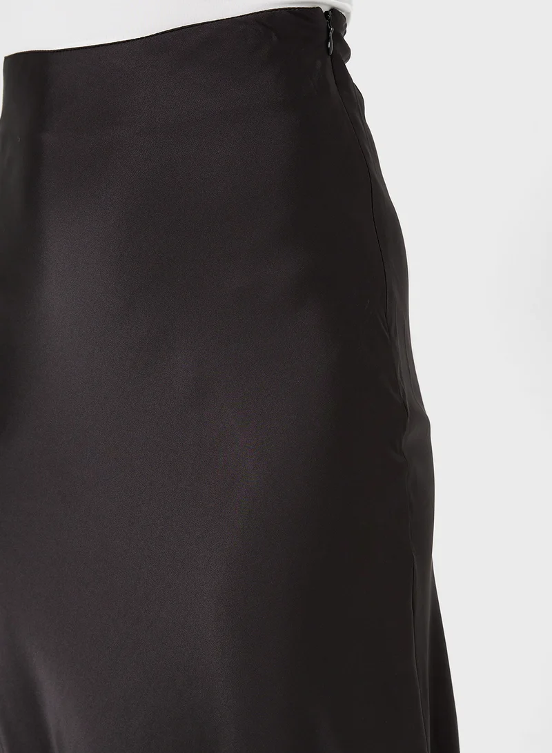 Ginger Satin Bias Maxi Skirt