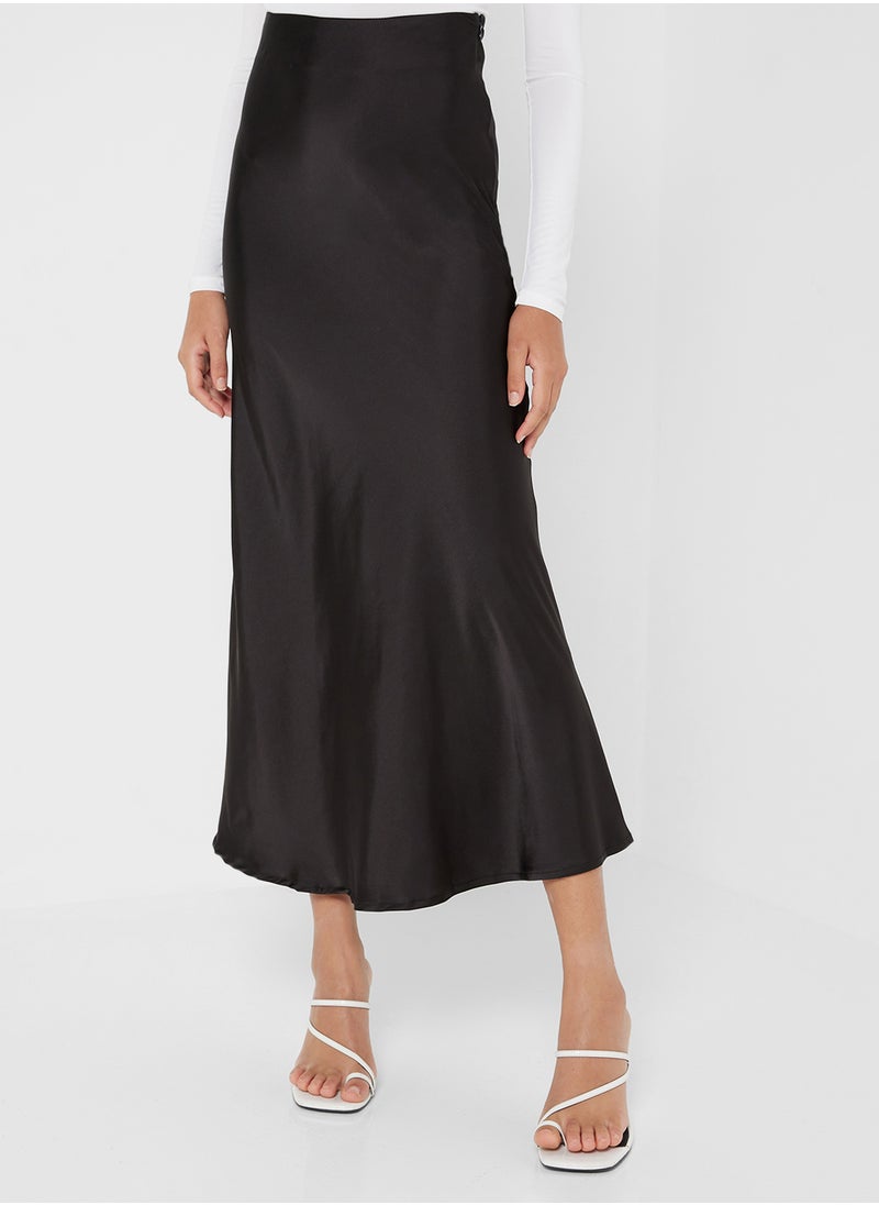 Ginger Satin Bias Maxi Skirt  - Image 2