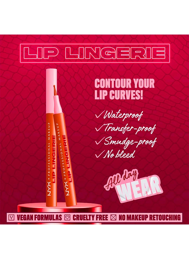 نيكس مكياج المحترفين | ليب لانجيري ليب لاينر ستين – محدد شفاه مقاوم للماء بلون يدوم طوال اليوم – بيرلي ذير - Image 2