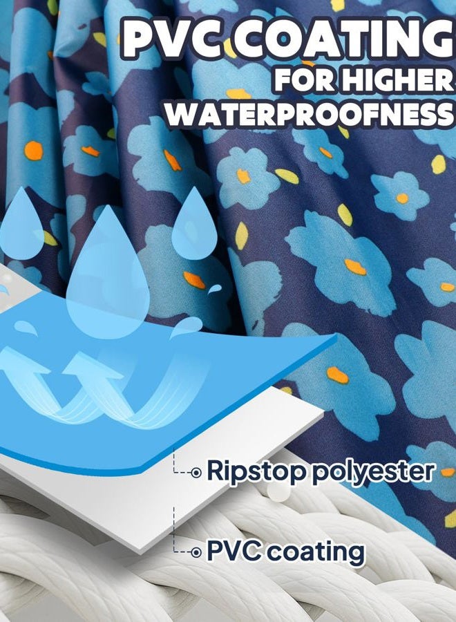 Anyoo Waterproof Rain Poncho Lightweight Reusable Hiking Hooded Coat Jacket for Outdoor Activities - Image 3