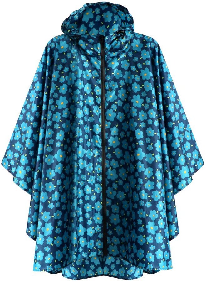 Anyoo Waterproof Rain Poncho Lightweight Reusable Hiking Hooded Coat Jacket for Outdoor Activities - Image 1