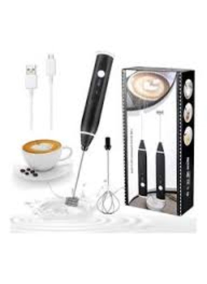 Generic Enhance your at-home beverage experience with the 3-Piece Electric Milk Frother and Whisk Set in Black/Silver. A sleek and practical design for creating perfect froth for coffee, cappuccino, latte, and more with ease.  - Image 2