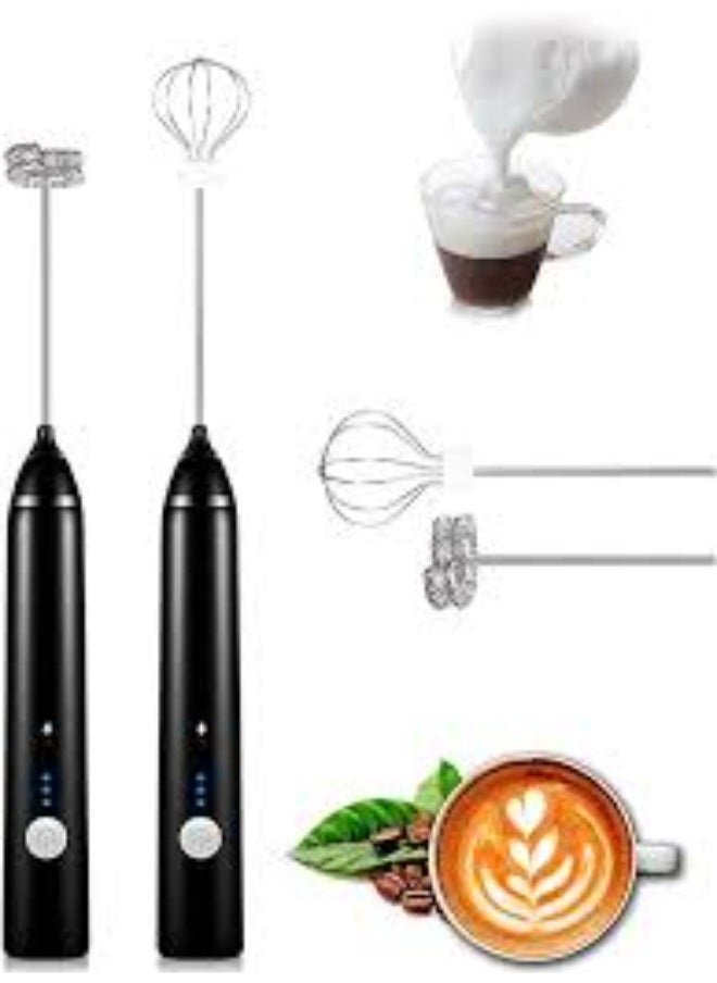 Generic Enhance your at-home beverage experience with the 3-Piece Electric Milk Frother and Whisk Set in Black/Silver. A sleek and practical design for creating perfect froth for coffee, cappuccino, latte, and more with ease.  - Image 3