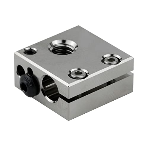 DORUNDEA Upgrade High Temperature Nickel Plated Copper Heater Block Compatible with Swiss CR10S PRO CR10 All Metal Hotend Ender 3 V2 Pro Ender5 Plus Parts 3D Printer - Image 1