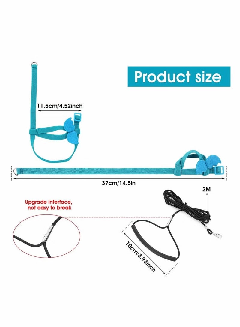 حزام تدريب على الطيور ، حبل ببغاء قابل للبغاء القابل للتعديل حول الرصاص الرصاص الرصاص الرصاص الرصاص الأدوات المتينة للأدوات الخارجية للطيور ، الببغاوات ، الببغاوات الصغيرة ، الببغاوات ، الببغاوات ، لوري ، رمادي - Image 4