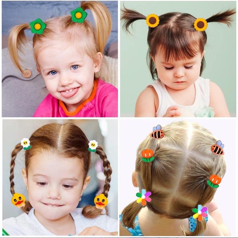 kapimo 26 Pcs Mix Elastic Hair Rubber Bands for Kids Baby Girls Hairband Ties Accessories Cute Fancy Patterns - Image 5