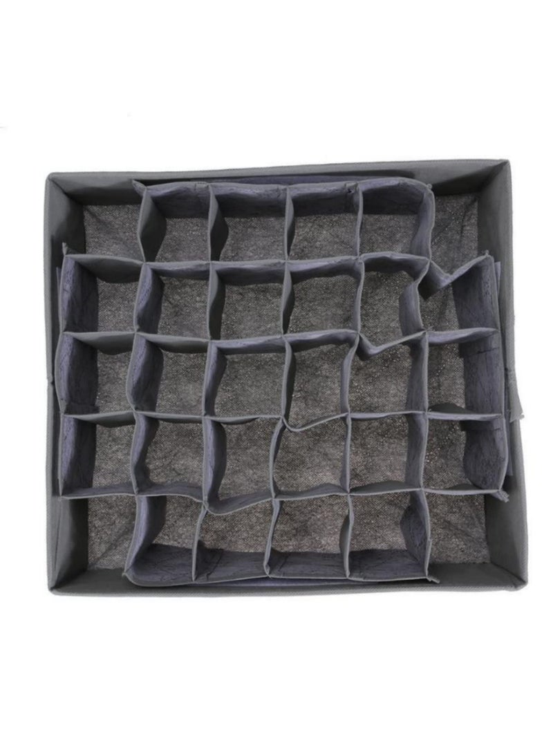30 Cell Foldable Drawer Organizer Underwear Bra Scarfs Socks Organizer Bamboo Box Bamboo Charcoal Clothes Storage Box - Image 5