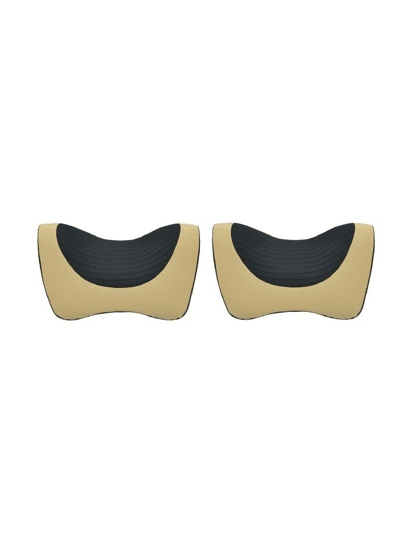 Changan Combo Buy Dust Dirt Protection Cover Universal Car Seat Cover, 2 Pcs Set Beige and Premium Quality Head Rest Pillow For Car Beige 2 Pcs - Image 4