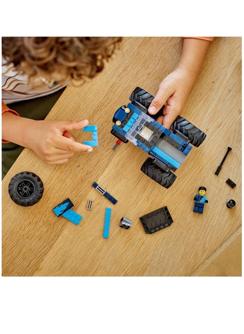 LEGO - Lego City Blue Monster Truck 60402 Building Blocks Toy Car Set - Image 1