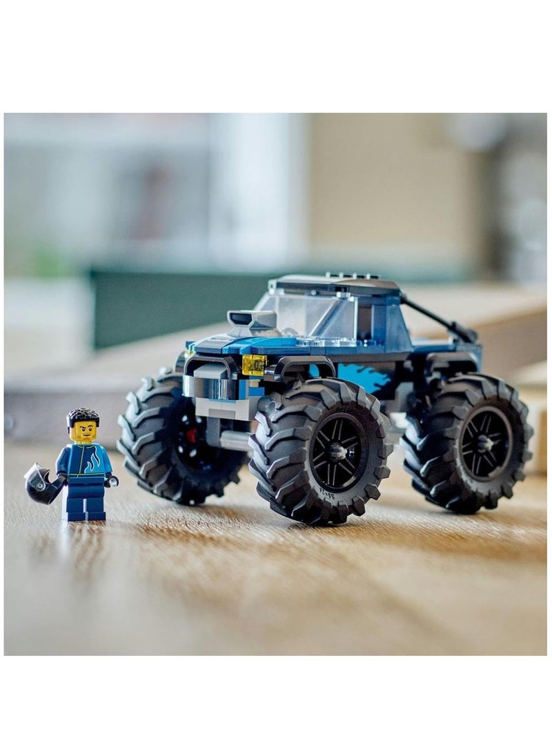 LEGO - Lego City Blue Monster Truck 60402 Building Blocks Toy Car Set - Image 1
