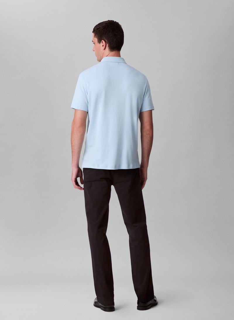 CALVIN KLEIN Cotton Short Sleeve Polo - Image 2