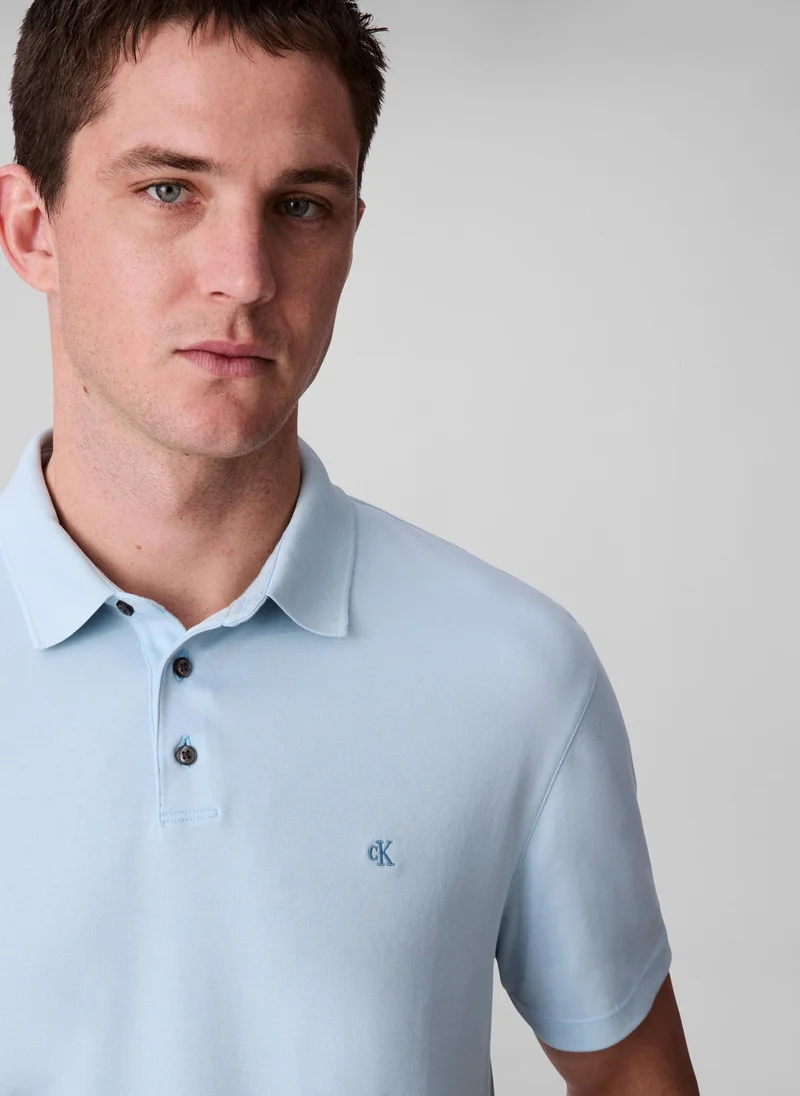 CALVIN KLEIN Cotton Short Sleeve Polo