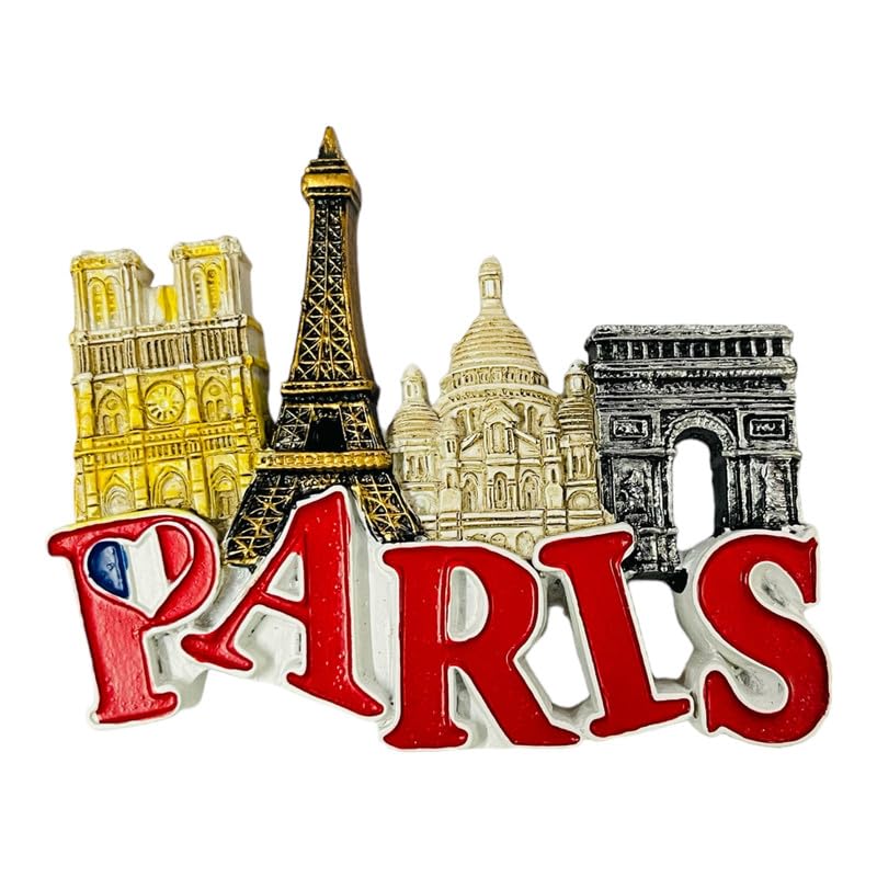 Moira 3D Resin Magnet for Fridge Decoration Travel Souvenir Paris - Image 1