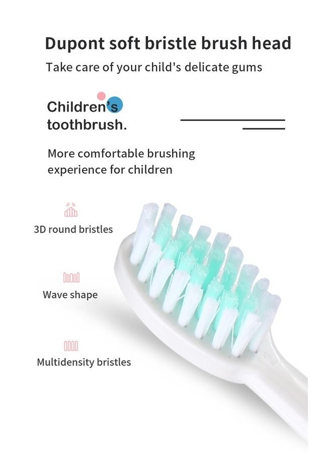 Generic - Electric Toothbrush for KIDS- 4 Powerful Cleaning & Whitening Modes with Soft Dupont Bristles 3 Hours Quick Charge for 45 Days IPX7 Waterproof Travel Portable Oral Dental Care Kit BLUE BLUE - Image 1