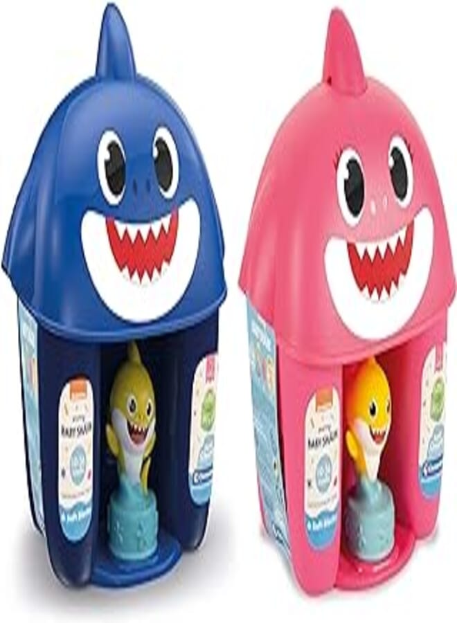 Clementoni soft clemmy baby shark 6 soft block bucket- assorted colors