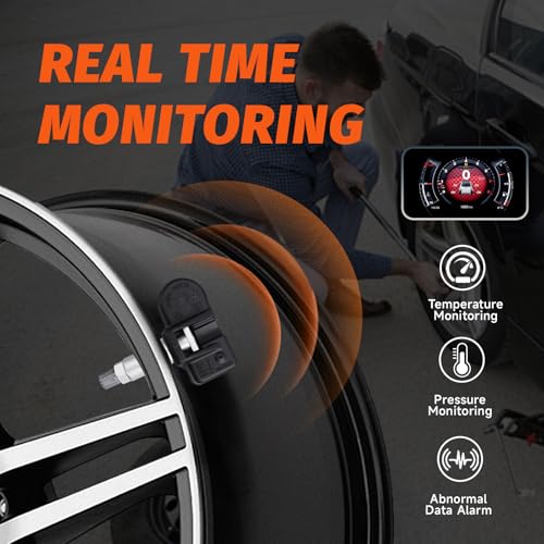 ATURMC Set of 4 TPMS 433MHz Tire Pressure Monitoring Sensor Compatible with Jeep Chrysler Dodge Alfa Romeo Aston Martin Smart Replace# A0009050030 A0009057200 A0009054100 - Image 5