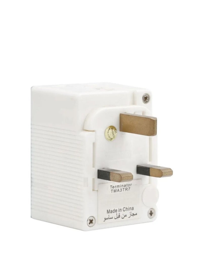 RACO Terminator Pack Of 4 Universal Multi Plug Socket Adapter  - Image 3
