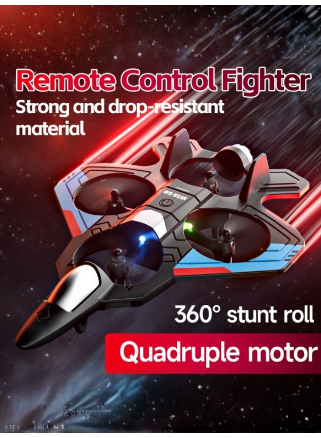 DAT L7012 RC Fighter Jet Drone – 2.4GHz, VTOL Take-Off, 360° Flip, LED - Image 5