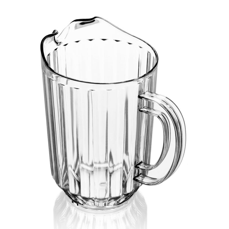 New Star Foodservice 46106 Resturant-Grade Polycarbonate Plastic Water Pitcher, 60 oz, Clear - Image 2