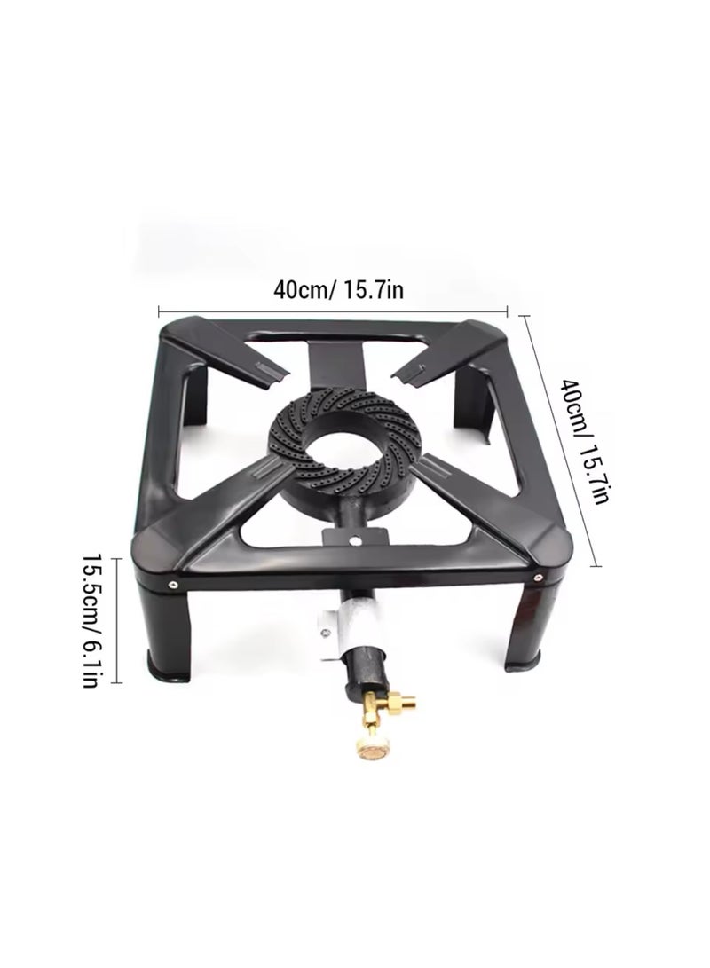 Single Burner Gas Cooker GXD-05E, Cast Iron Burner, 30x30cm, Adjustable Fire Control,Steel Material  - Image 3