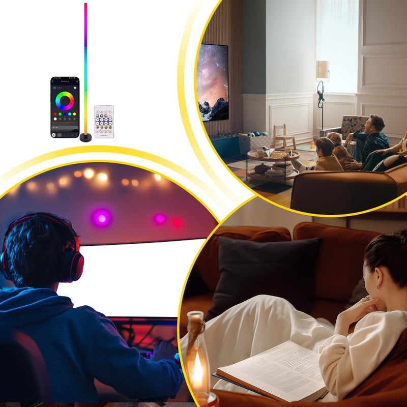 جهاز تحكم عن بعد لمصباح LED أرضي RGB RGB إضاءة زاوية محيطة لغرفة المعيشة غرفة النوم - Image 5