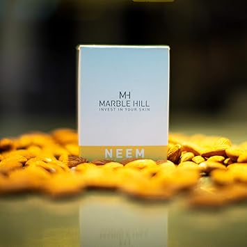 Marble Hill Neem Oil Soap Bar Fabulously Moisturising Sunday Times Dry Sensitive EczemaProne Skin Psoriasis Natural Cleanser for Face Hands Body All Ages with Shea Butter Vitamin E 100g - Image 4