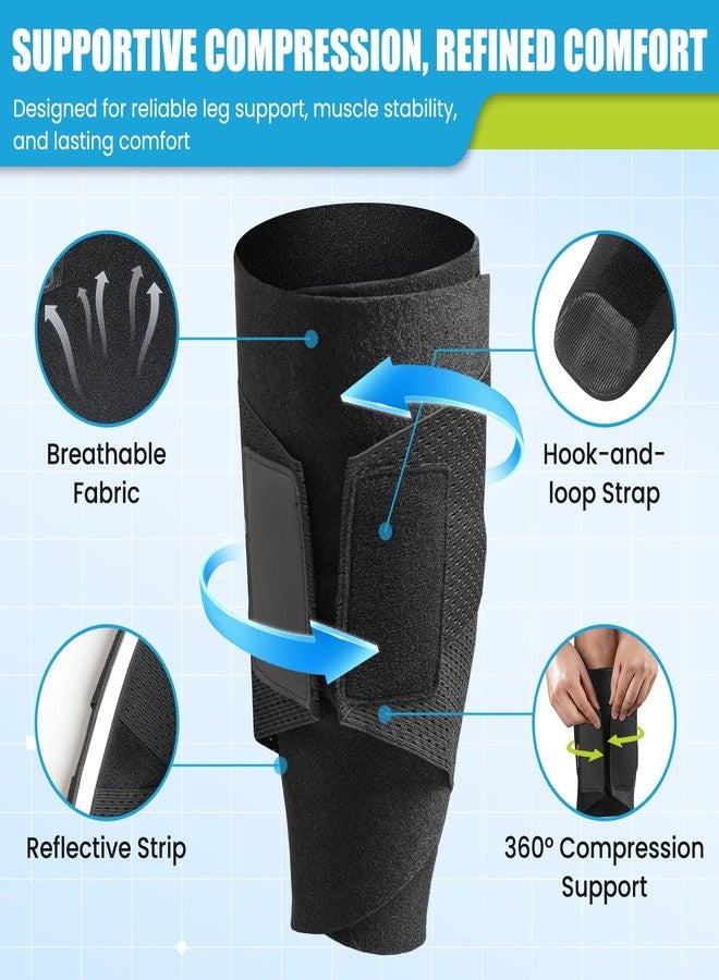 JNATER Calf Compression Sleeve - Adjustable Calf Brace for Men & Women, Innovative Diamond-Shaped Elastic Band for Targeted Compression, Support for Shin Splints, Swelling & Varicose Veins (M Size) - Image 5