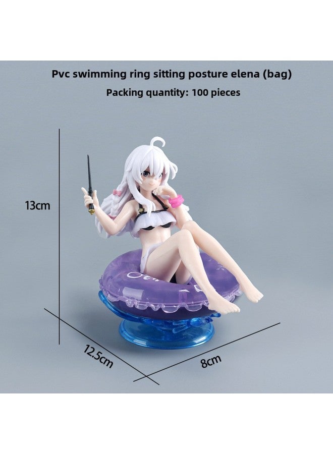 Women's Figure Collection Of Fulian Aniya Irena Sonia Nana Yukino Hatsune Conner Camu Y-Color:31 Swimming Circle Sitting Irena (bag)  - Image 1