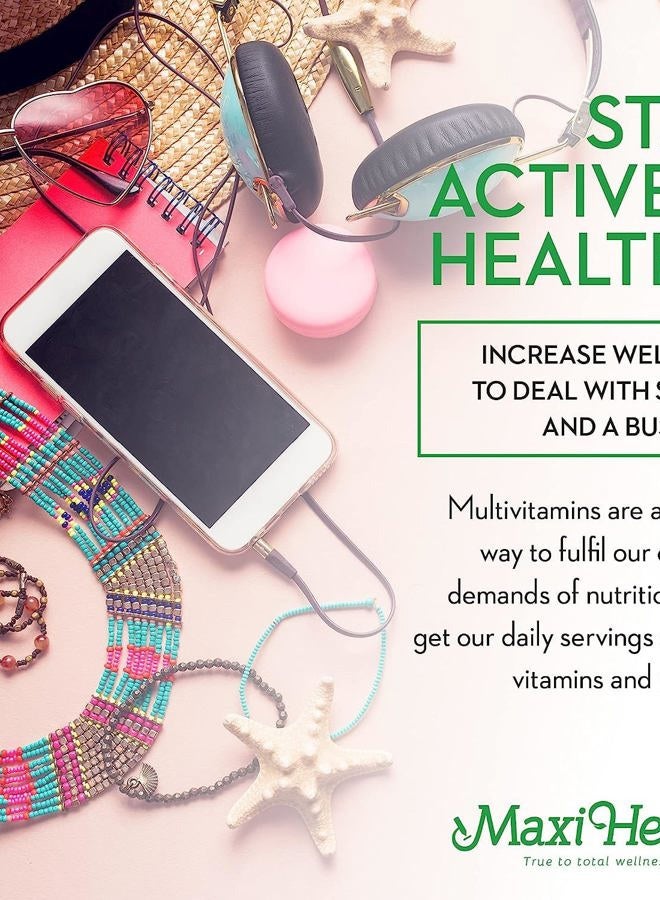 Maxi Health Teen Multivitamin for Girls 12-17 years, Natural Vitamins and Minerals Enhances Development and Immune Health, Best Kosher Supplement for Teenagers, 60 Count - Image 4