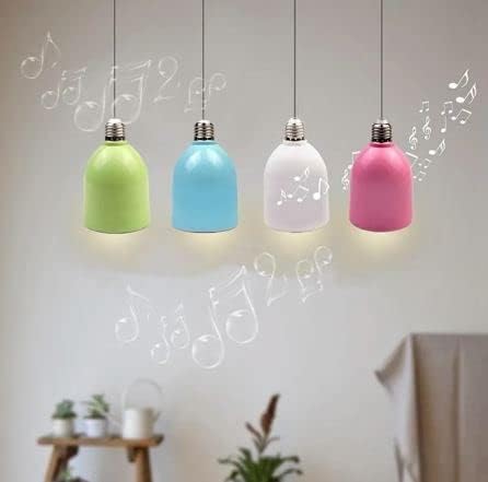 Premsons LED Light Melody Bluetooth Speaker with Music Lamp Audio Adjustable Brightness and Volume for Smart Mobile Phone Tablet Green - Image 2