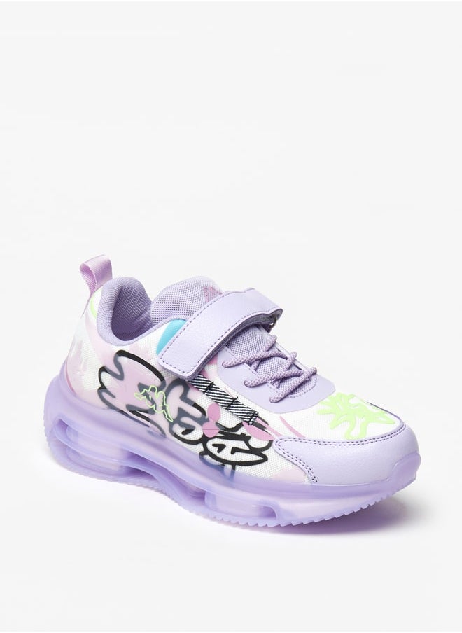 Kappa - Girls' Printed Sports Shoes with Hook and Loop Closure - Image 1
