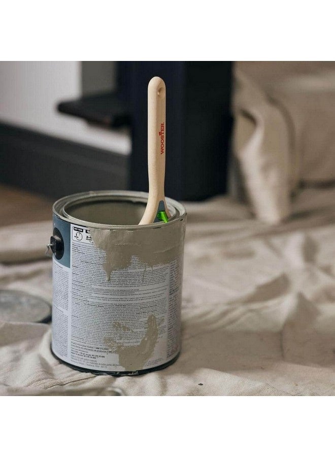 Wooster Hook and Hold Smooth Finish Thin Angle Paint Brush Beige and Silver 2 Inch 0053000020 - Image 3