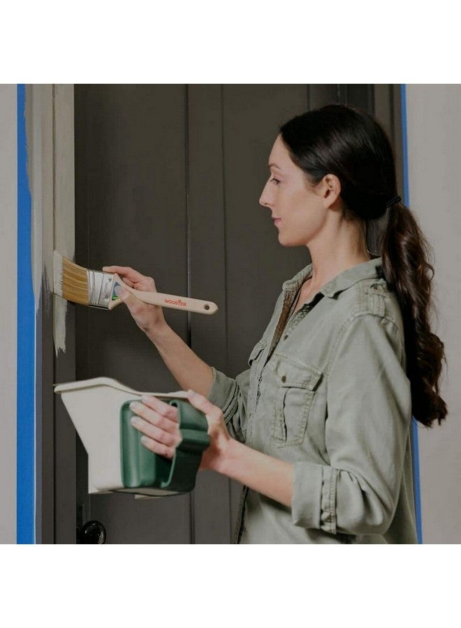 Wooster Hook and Hold Smooth Finish Thin Angle Paint Brush Beige and Silver 2 Inch 0053000020 - Image 5