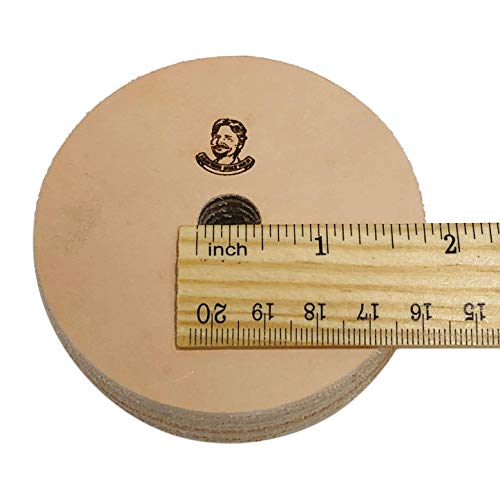 TAMROD HOLDINGS LLC 3" Leather Honing Wheel - Buffing Compound Included (3/4" Wide) - Image 3
