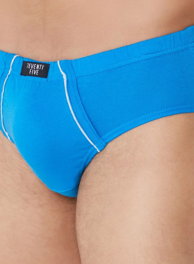 Seventy Five 3 Pack  Tab On Waist French Briefs With Antibacterial Finish