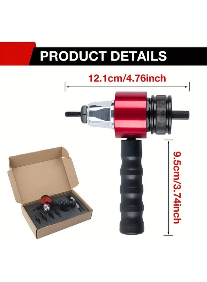 Rivet Nut Tool Adapter Kit M3 M4 M5 M6 M8 Portable Labor Saving Professional - Image 3