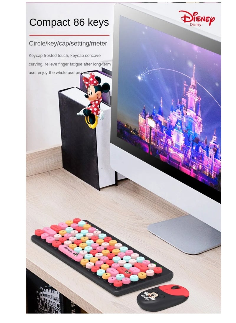 Disney - Disney Mickey Mouse Keyboard And Mouse Set Wireless Office Home Games Computer Keyboard And Mouse - Image 1
