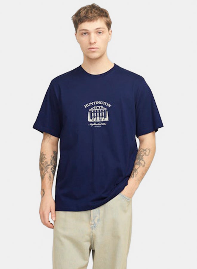 JACK & JONES JACK & JONES Mens Boston Graphic Tee Crew Neck  - Image 3