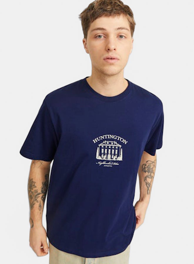 JACK & JONES JACK & JONES Mens Boston Graphic Tee Crew Neck  - Image 2