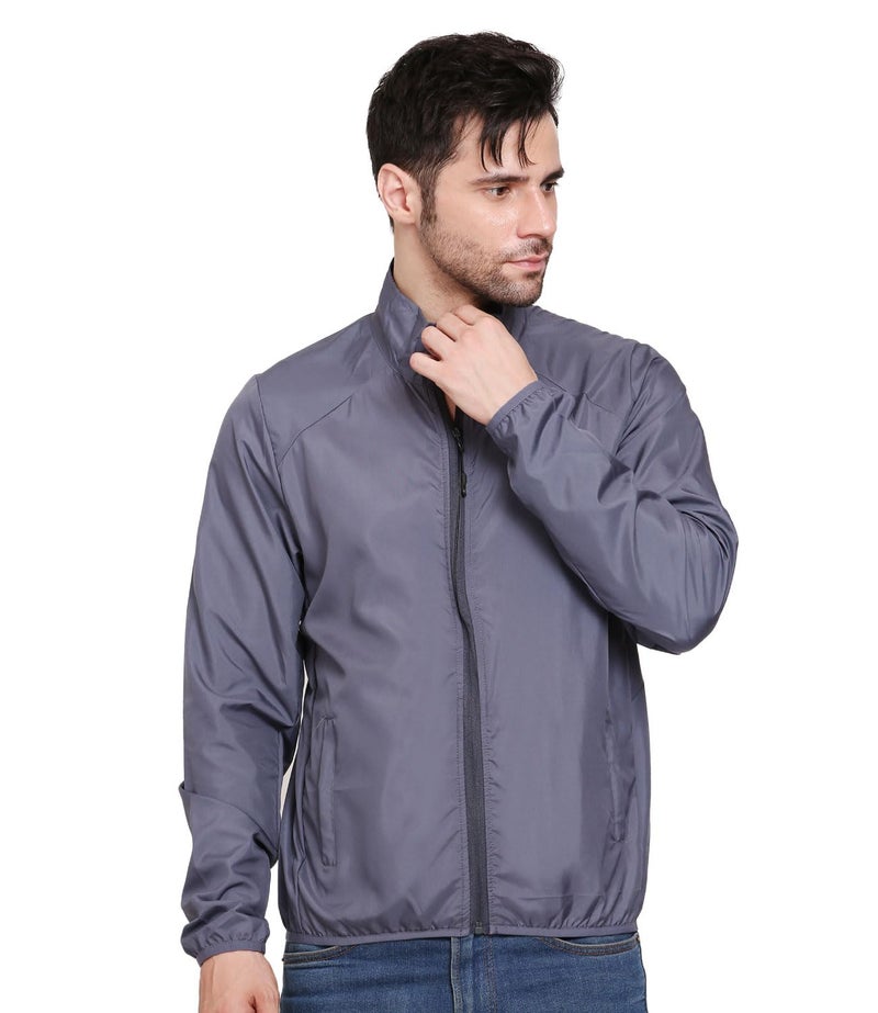 SCOTT INTERNATIONAL Men's Polyester iDry Jacket | Breathable, Lightweight, Water-Repellent Standard Length Jacket, Grey, L - Image 1