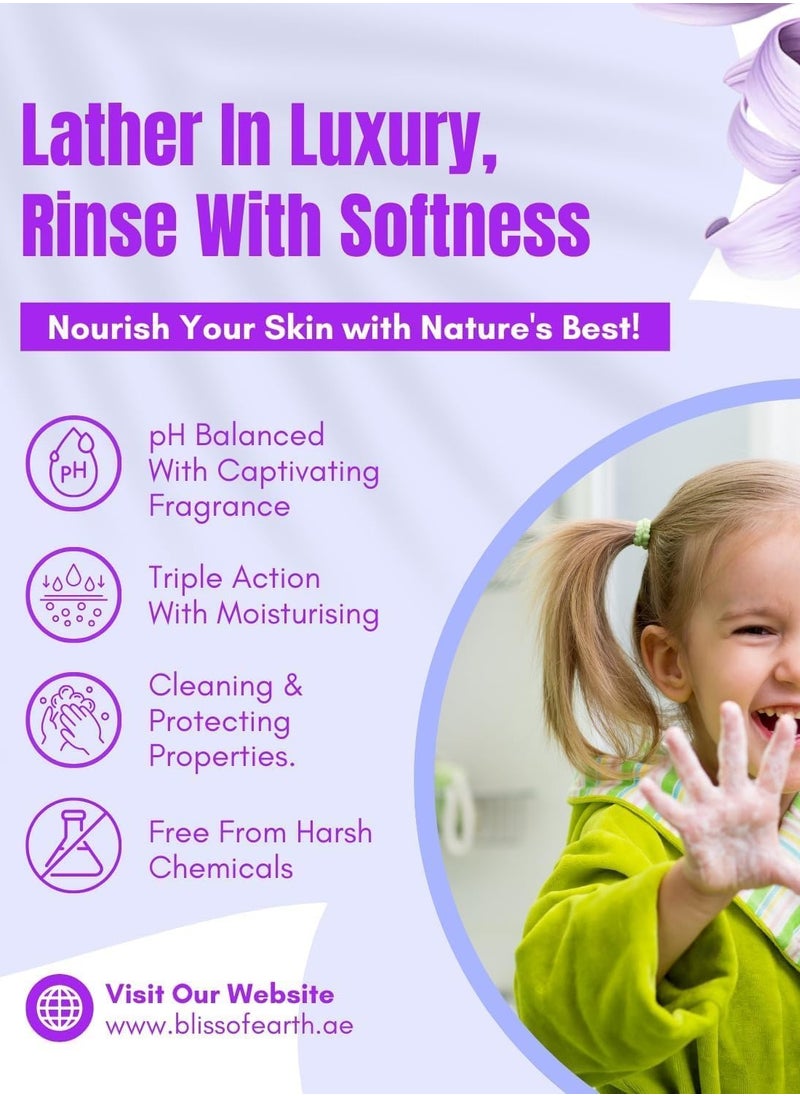 BLISS OF EARTH Hand Wash Refill, Refreshing Lavish Lavender & Blossom Blast & Luxury Lily Pack of 3, 15 Litres.  - Image 2