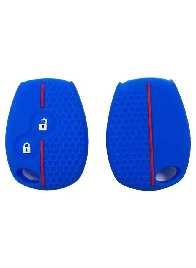 Black Silicone Key Fob Cover For Renault Koleos Mercedes Benz Smart 2 Button Protective Case - Image 4