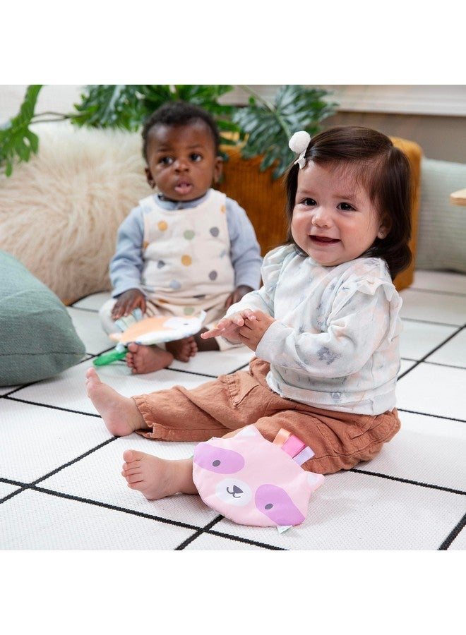 Ingenuity: ity by Ingenuity Crinklet, Fox Crinkle Toy for Newborn and Up, Satin Ribbon Tags, C-Link Attachment, Unisex - Kitt - Image 5