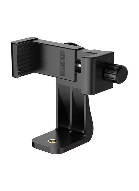 ZatRuiZE Tripod Mount, Cell Phone Tripod Holder Clip, 1/4 Inch Screw Adapter, 360 Degree Rotation & Fixed 2 in 1, Smartphone Camera Holder, Mobile iPhone Clamp