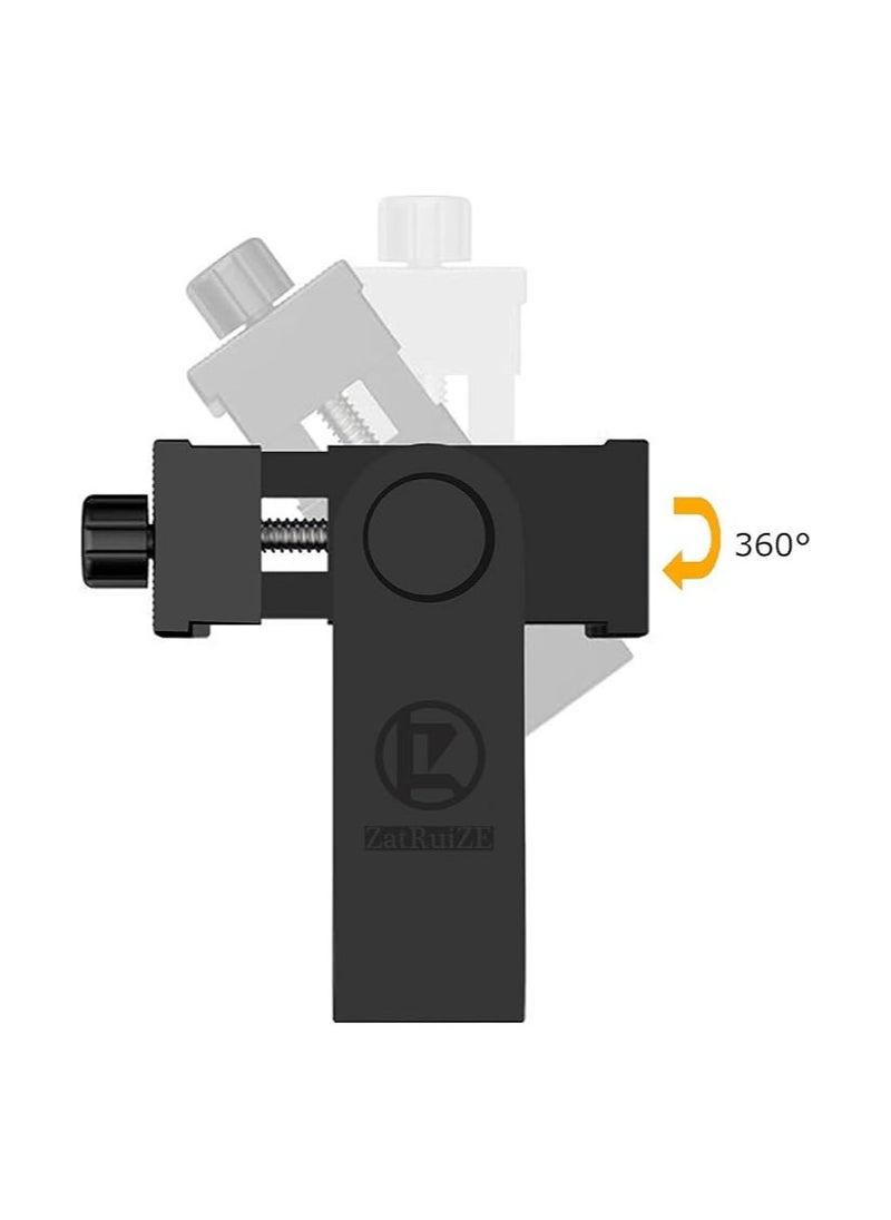 Generic - ZatRuiZE Tripod Mount, Cell Phone Tripod Holder Clip, 1/4 Inch Screw Adapter, 360 Degree Rotation & Fixed 2 in 1, Smartphone Camera Holder, Mobile iPhone Clamp - Image 1