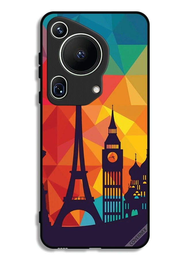 Covernex Huawei Pura 70 Ultra Protective Case Cover Colorful Pattern Paris - Image 1