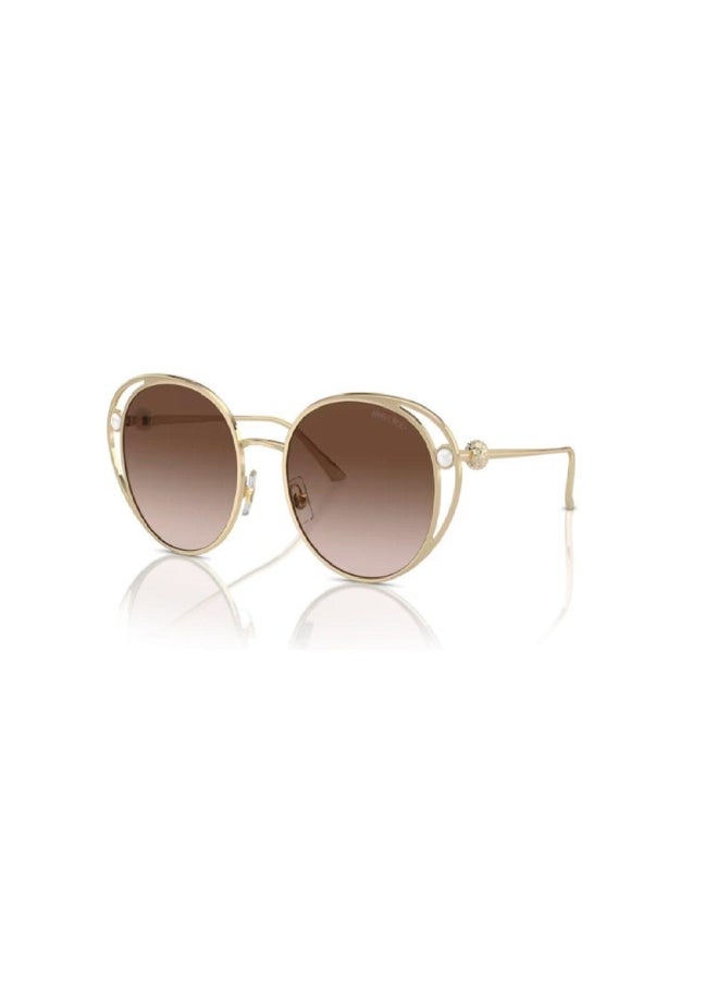 Jimmy Choo Woman OVAL  SUNGLASSES- JC 4003HB - lense size:53mm - PALE GOLD  - Image 1