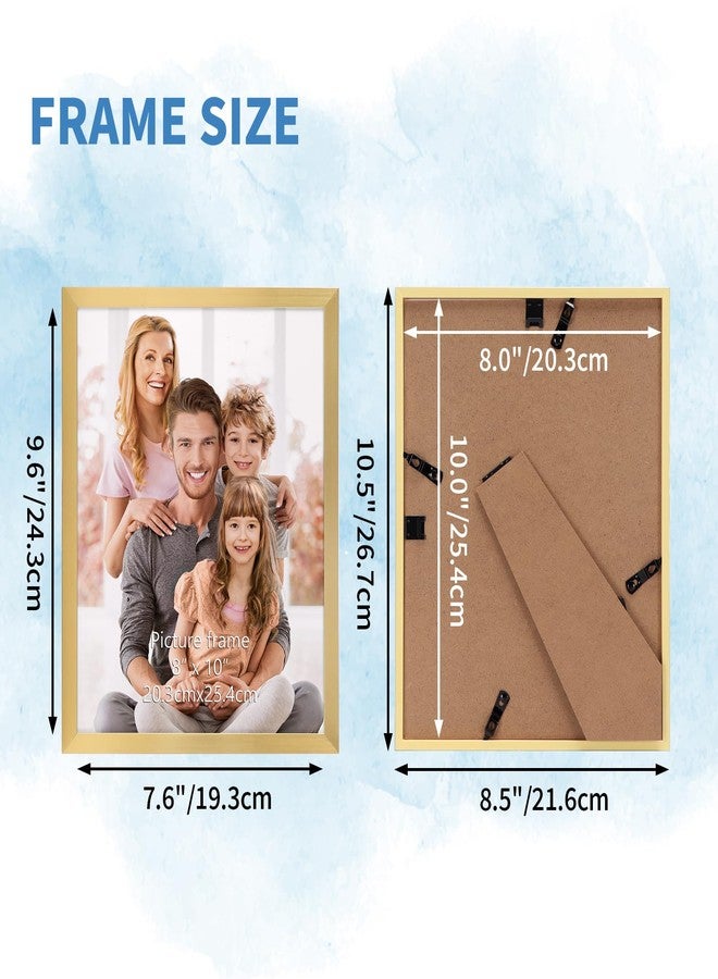 WIFTREY 8x10 Picture Frame Set of 18, Multi Photo Frames 8 by 10 Bulk for Wall Hanging or Tabletop Display, Gold - Image 2