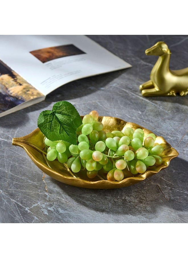 DANUBE HOME Danube Home Norwich Leaf Tray - 29.5X18X5.5Cm Gold Ceramic Decorative Tray Stylish Home Accessories For Organizing & Displaying Elegant Leaf Design For Home Decor  - Image 1